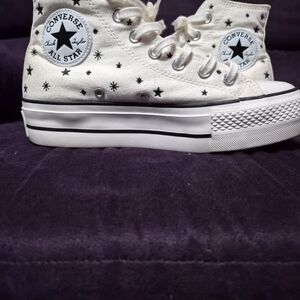 Converse White High-Top Sneakers